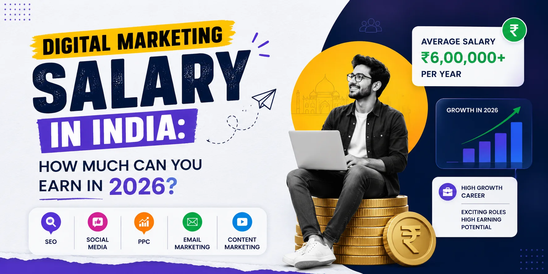 digital marketing salary, digital marketing earnings in India, freelancing in digital marketing